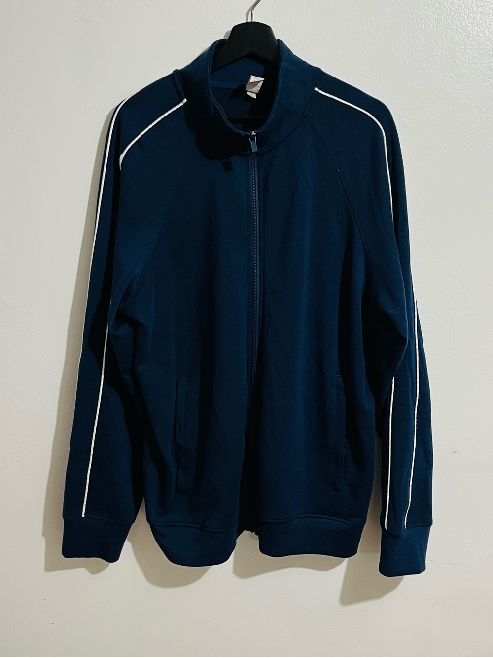 90 Degree by Reflex Softlite Daxton Men's Blue Full-Zip Knit Track Jacket Size L